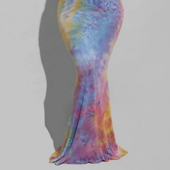 🔥Tie Dye Print Maxi Dress - Picture 2 of 6